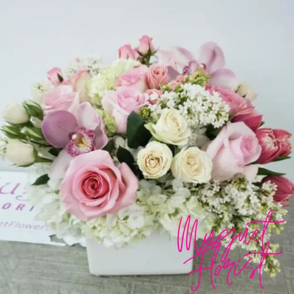 Lady in the Pink arrangement