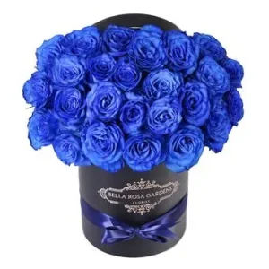 Blue signature rose box