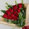 Wrapped Dozen Roses